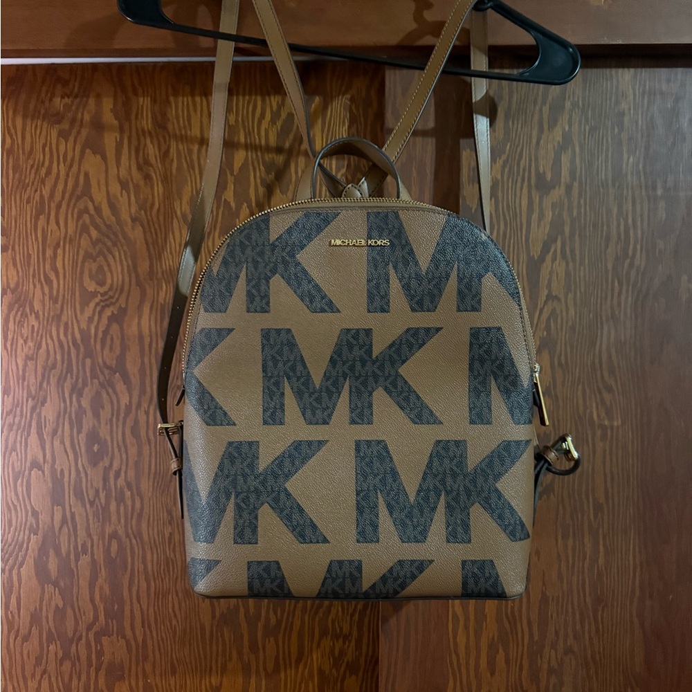 Michael Kors Brown and Black Backpack